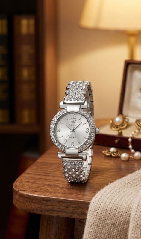 New Fashion Women Rhinestone Watch | Luxury Casual Quartz Wristwatch with Crystal Design for Ladies
