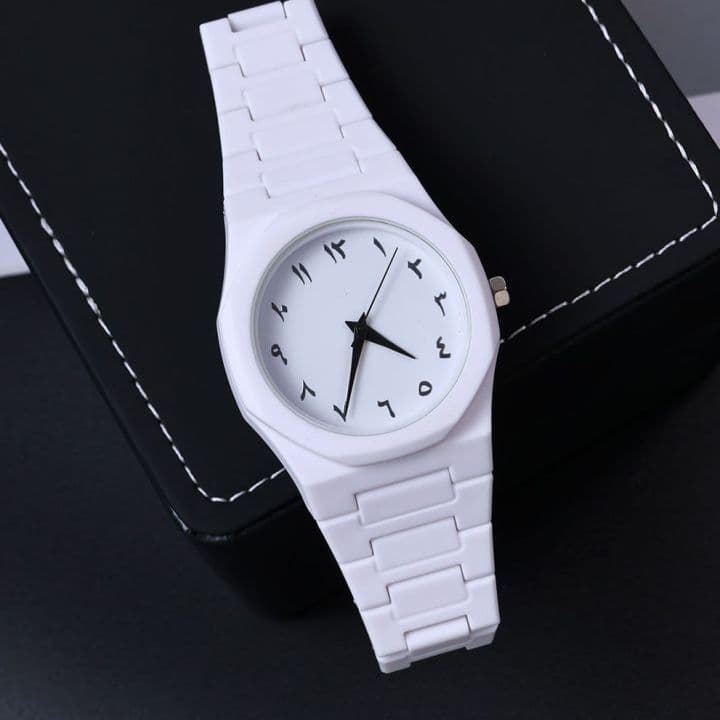 Neutral Casual High-End Quartz Watch – Arabic Numerals Dial Stainless Steel Men’s Wristwatch with Minimalist Design